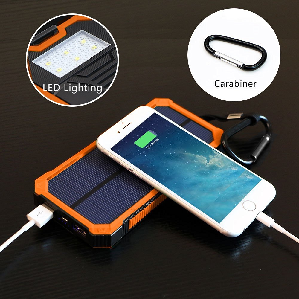 chargeur usb solaire pour le camping